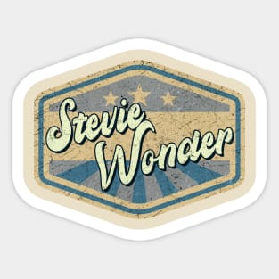 vintage Stevie Wonder Sticker